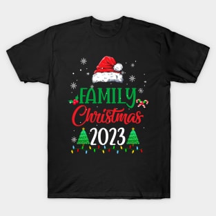 Family Christmas 2023 Matching Family Christmas Squad Santa T-Shirt